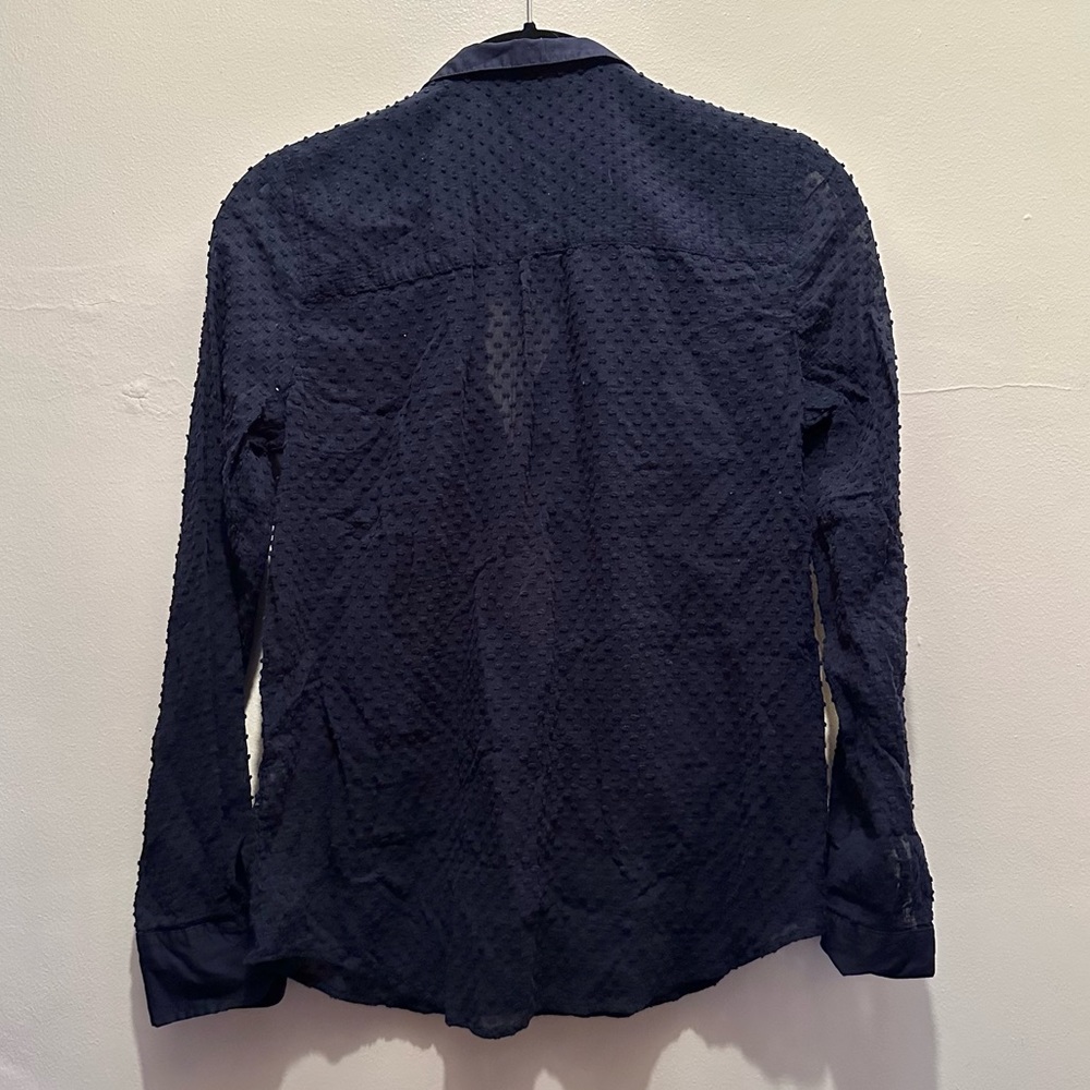 Jcrew - Pleated Shirt - Navy Blue - 00 - Picture 2 of 4